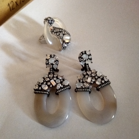 High end precious stones silver ring - Picture 5 of 5